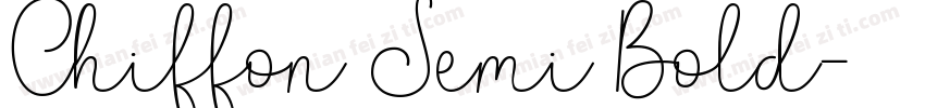 Chiffon Semi Bold字体转换